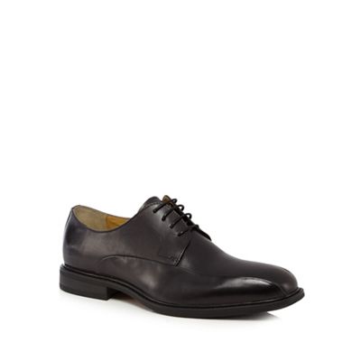 Steptronic Black leather 'Neptune' wide fit Derby shoes